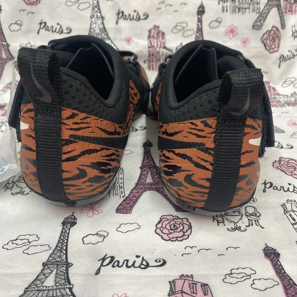 NIKE SUPERREP INDOOR CYCLE Peloton Cycling Shoes Tiger Stripes Black Size 6.5